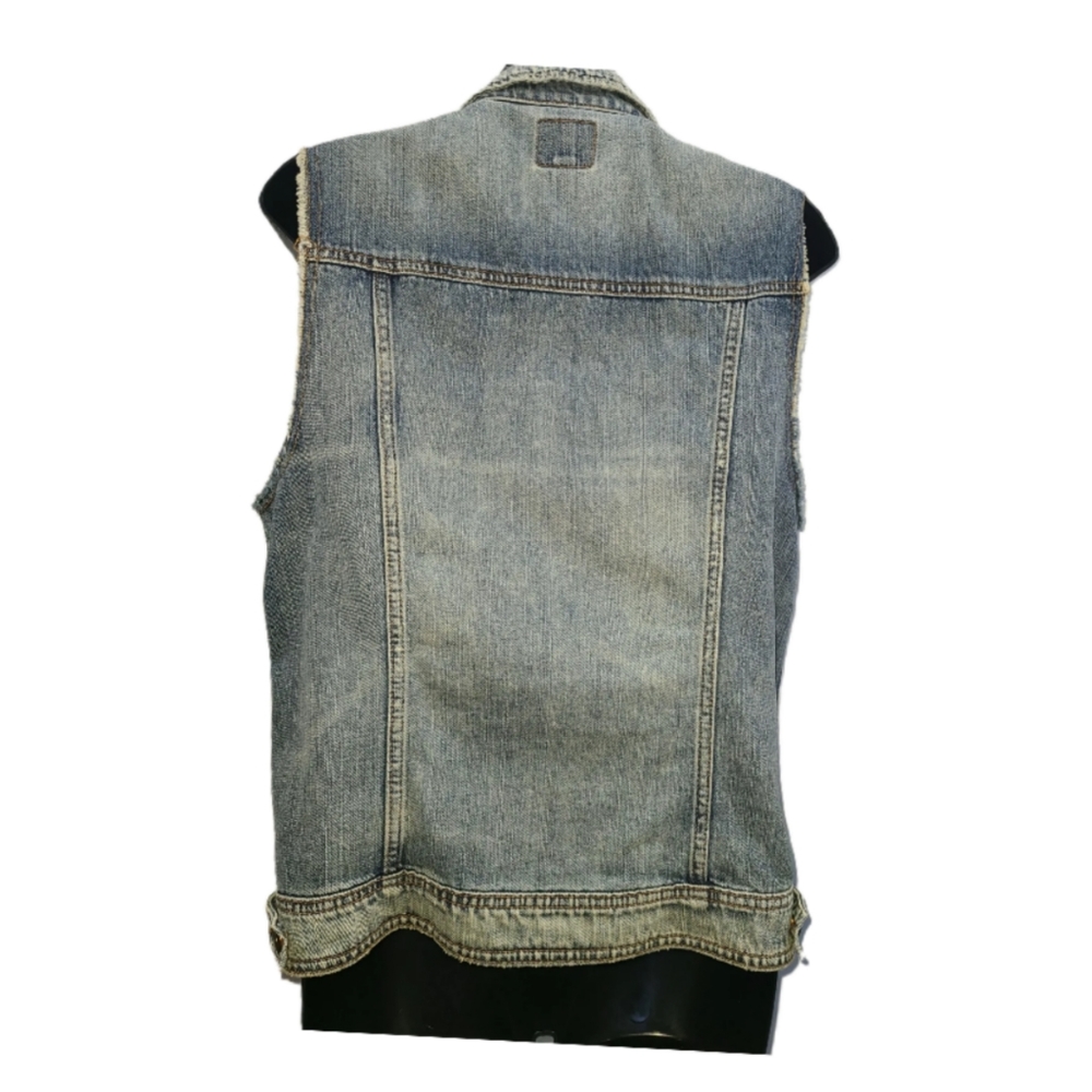 American Eagle Outfitters Patch Jean Vest View 2